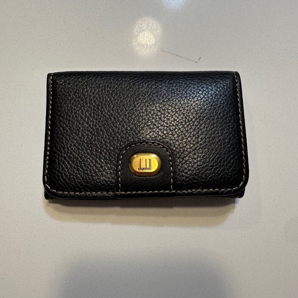 🎀Alfred Dunhill Minimalist Trifold Key Wallet | Black